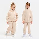 Худи детское MINAKU: Basic Line KIDS, бежевое, рост 158 см - Фото 1