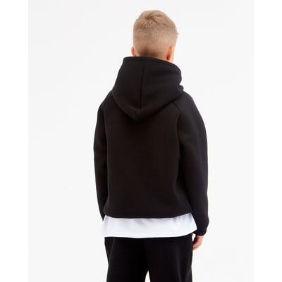 Худи детское MINAKU: Basic Line KIDS, чёрное, рост 128 см