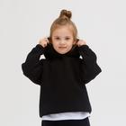 Худи детское MINAKU: Basic Line KIDS, чёрное, рост 140 см - Фото 2