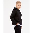 Худи детское MINAKU: Basic Line KIDS, чёрное, рост 146 см - Фото 6