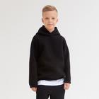 Худи детское MINAKU: Basic Line KIDS, чёрное, рост 152 см - Фото 5