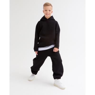 Брюки детские MINAKU: Basic Line KIDS, цвет чёрный, рост 128