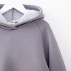 Худи для девочки MINAKU: Basic Line KIDS, цвет серый, рост 128 - Фото 10