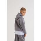 Худи для девочки MINAKU: Basic Line KIDS, цвет серый, рост 146 - Фото 7