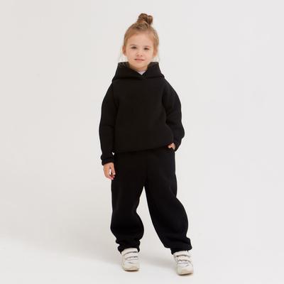 Брюки детские MINAKU: Basic Line KIDS, цвет чёрный, рост 104