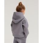 Худи для девочки MINAKU: Basic Line KIDS, цвет серый, рост 104 - Фото 3