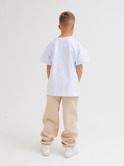 Брюки детские MINAKU: Basic Line KIDS, цвет бежевый, рост 104