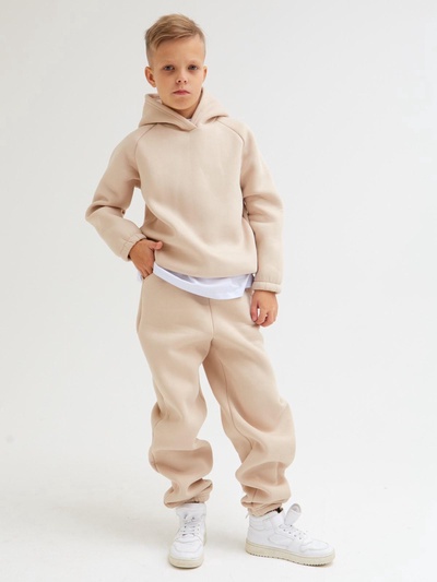 Брюки детские MINAKU: Basic Line KIDS, цвет бежевый, рост 104