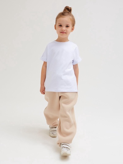 Брюки детские MINAKU: Basic Line KIDS, цвет бежевый, рост 104