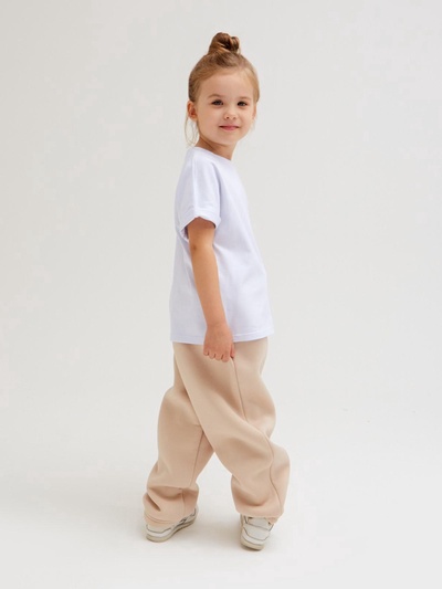 Брюки детские MINAKU: Basic Line KIDS, цвет бежевый, рост 104