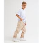 Брюки детские MINAKU: Basic Line KIDS, цвет бежевый, рост 122 - Фото 3