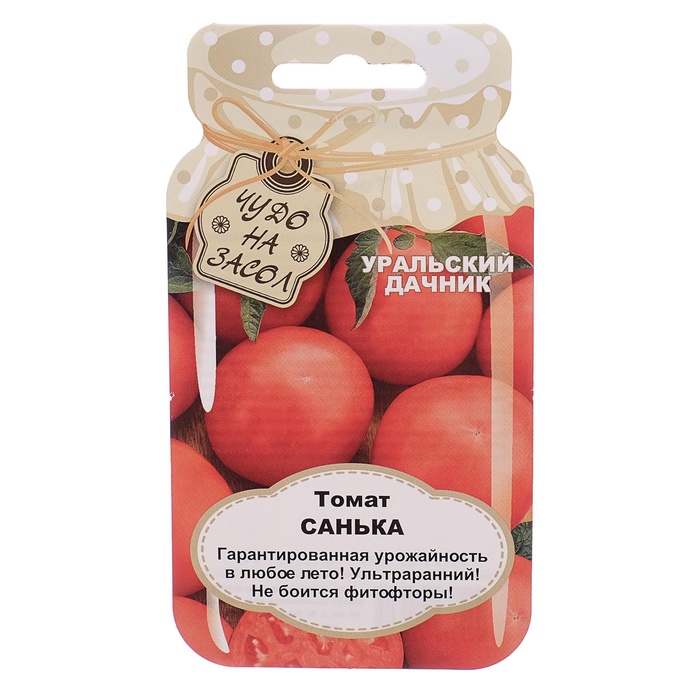 Семена Томат «Санька», засолочный, серия «Банка», 20 шт., «Уральский Дачник» - Фото 1