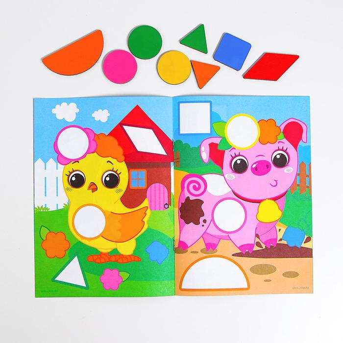 Мозаика для детей по шаблону «Любимые животные» - фото 1890993057