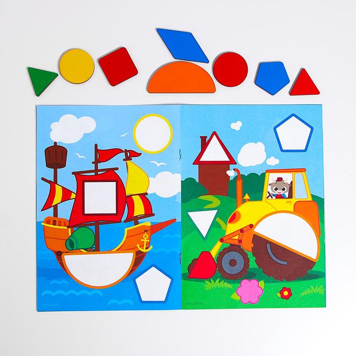 Мозаика для детей по шаблону «Транспорт» - фото 1892471237