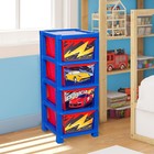 Комод детский «Супер тачки», 4 секции - Фото 2