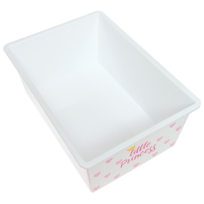 Ящик для игрушек, с крышкой, «Принцесса», объём 30 л, цвет белый - фото 1902783733