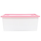 Ящик для игрушек, с крышкой, «Принцесса», объём 30 л, цвет белый - фото 81963