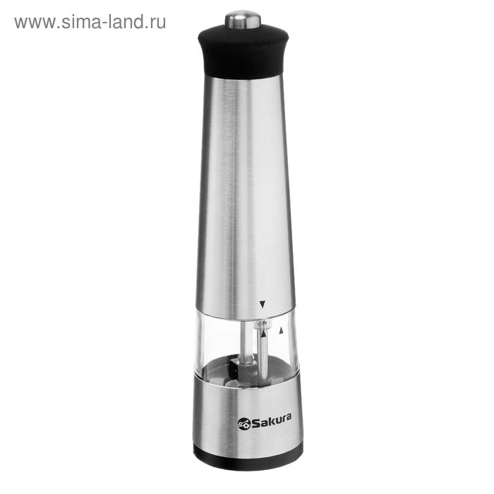 Мельница электрическая Sakura SA-6645S, подсветка, 4хААА - Фото 1