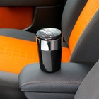 Пепельница для авто TORSO с подсветкой, череп, черный - Фото 5