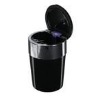 Пепельница для авто TORSO с подсветкой, череп, черный - Фото 6