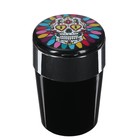 Пепельница для авто TORSO с подсветкой,в подстаканник, череп, черный - Фото 1