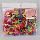 Набор парикмахерских резинок для создания прически, d = 2,5 см, 50 гр, цвет разноцветный - фото 25402025