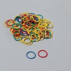 Силиконовые резинки для волос, набор, d = 1,5 см, 50 шт, разноцветные - фото 7572616