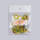 Силиконовые резинки для волос, набор, d = 1,5 см, 50 шт, разноцветные - Фото 3