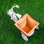 Декоративное кашпо для цветов «Велосипед Home & Garden», 26×12×18 см, дерево, пластик, белое - Фото 12