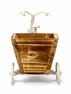 Декоративное кашпо для цветов «Велосипед Home & Garden», 26×12×18 см, дерево, пластик, белое - Фото 4