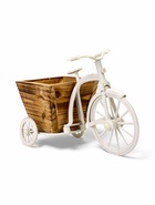 Декоративное кашпо для цветов «Велосипед Home & Garden», 26×12×18 см, дерево, пластик, белое 5274534