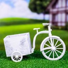 Декоративное кашпо для цветов «Велосипед Flowerpot de Rose», 26×12×18 см, дерево, пластик, белое - Фото 10