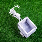 Декоративное кашпо для цветов «Велосипед Flowerpot de Rose», 26×12×18 см, дерево, пластик, белое - Фото 12