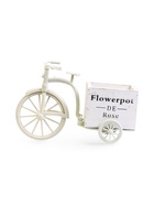 Декоративное кашпо для цветов «Велосипед Flowerpot de Rose», 26×12×18 см, дерево, пластик, белое - Фото 2