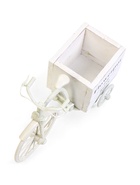 Декоративное кашпо для цветов «Велосипед Flowerpot de Rose», 26×12×18 см, дерево, пластик, белое - Фото 5