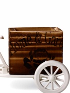 Декоративное кашпо для цветов «Велосипед Home & Garden», 20.5×12×10.5 см, дерево, пластик, белое 5274537