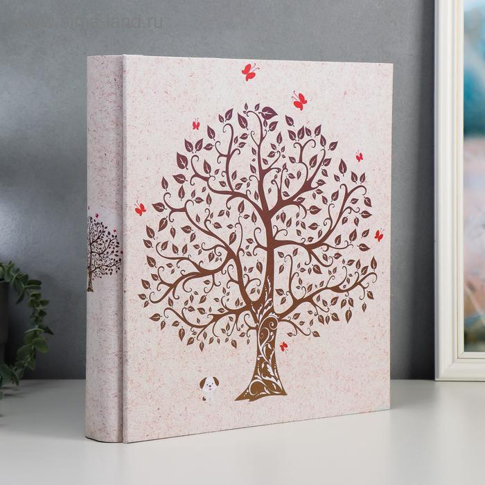 Фотоальбом на 1000 фото 10×15 см «Деревце с листьями», кожзам, 36×34×7 см - Фото 1
