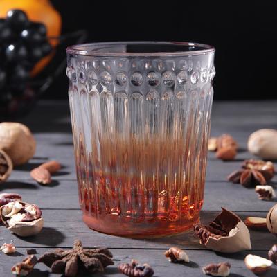 Стакан стеклянный «Босфор», 250 мл, цвет градиент золото