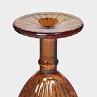 Бокал для вина Magistro «Босфор», 250 мл, 8.5×16.5 см, стекло, градиент золото - Фото 5