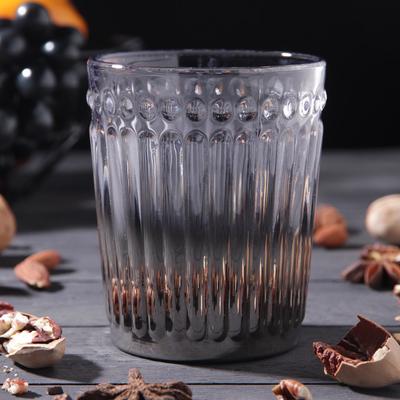 Стакан стеклянный «Босфор», 250 мл, цвет градиент серебро