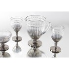 Кувшин стеклянный «Босфор», 1,1 л, цвет градиент серебро - фото 4315806