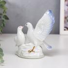 Сувенир керамика "Ухаживания голубей" МИКС стразы 12,5х11х5,5 см - фото 7522884