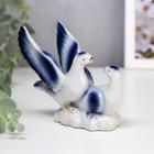 Сувенир керамика "Воркующие голуби" синие 10,5х12х7,5 см - Фото 2