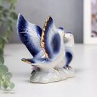 Сувенир керамика "Воркующие голуби" синие 10,5х12х7,5 см - Фото 4
