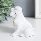 Сувенир керамика "Собачки породы спаниель" белый, стразы 8,2х9,3х7,3 см - Фото 4