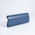 Сумка-клатч на клапане, длинная цепочка, цвет синий - Фото 2