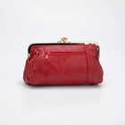 Косметичка на фермуаре, 2 отдела, наружный карман, цвет красный - фото 21161386