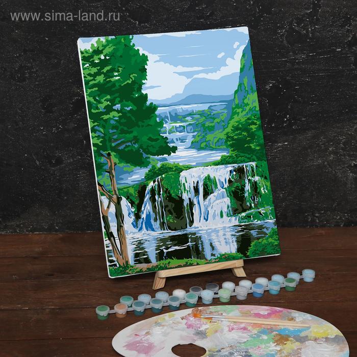 Картина по номерам на холсте с подрамником «Водопад», 30 х 40 см - Фото 1
