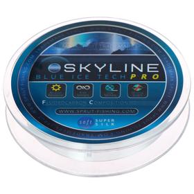 Леска зимняя Sprut SKYLINE Fluorocarbon Composition IceTech PRO, диаметр 0.125 мм, тест 3.05 кг, 50 м, цвет голубой 5464571