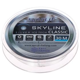 Леска зимняя Sprut SKYLINE CLASSIC Fluorocarbon Composition IceTech, диаметр 0.205 мм, тест 5.95 кг, цвет серебристый